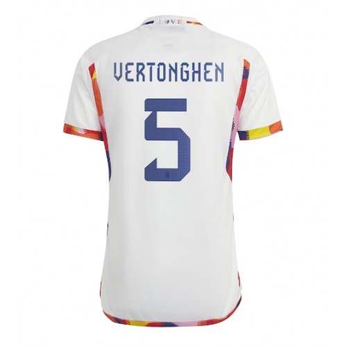 Belgia Jan Vertonghen #5 Bortedrakt VM 2022 Kortermet Belgia Jan Vertonghen #5 Bortedrakt VM 2022 Kortermet
